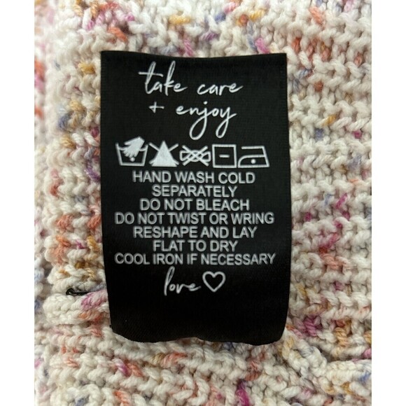 NIC+ZOE Speckled  V Neck Sweater in Cream Multi Size Small (4/6) - Picture 5 of 12